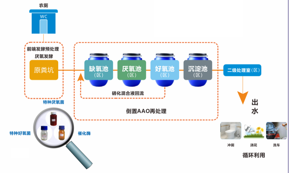 智能化農(nóng)廁污水處理加菜?花共生綜合利用設(shè)備